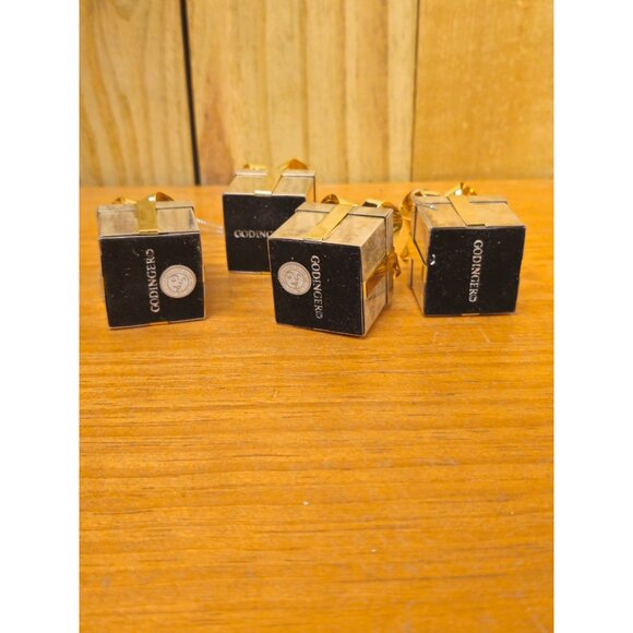 Vintage 90's Godinger Set of 4 Silverplate Gift Box Ornaments - Picture 7 of 7
